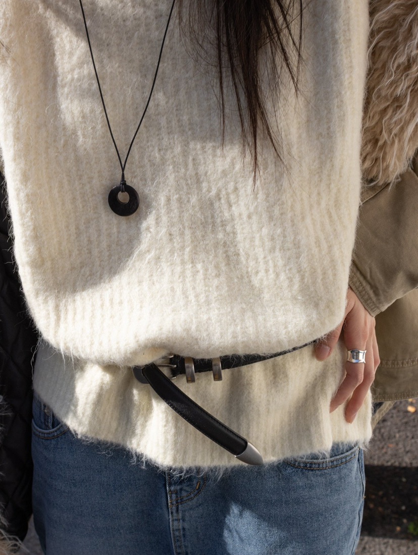 INSSENSE-A韓國代購㊣女士新款時尚人氣休閑推薦針織衫羊駝毛INSSENSE-A針織衫