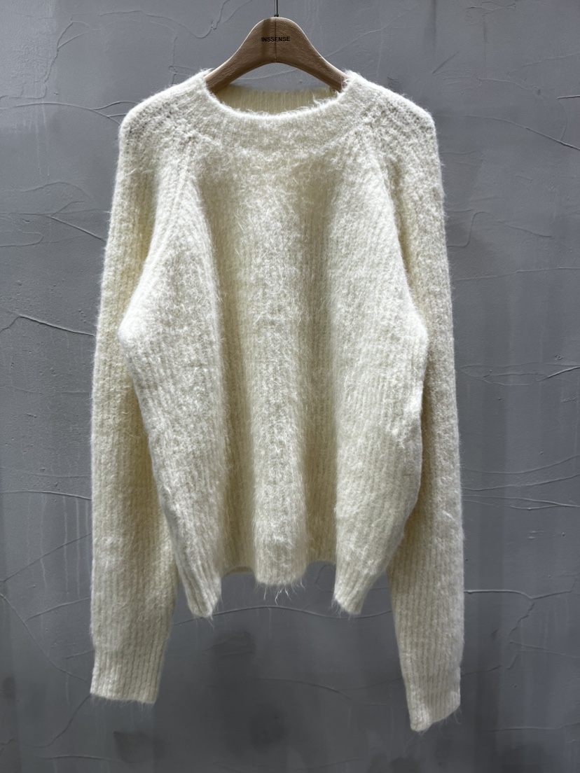 INSSENSE-A韓國代購㊣女士新款時尚人氣休閑推薦針織衫羊駝毛INSSENSE-A針織衫圖色2