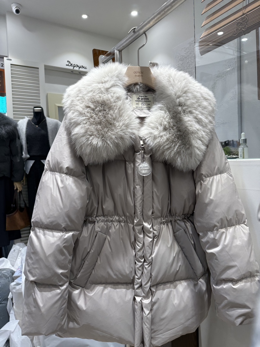 DE GO YOU韓國代購㊣女士新款熱賣推薦25秋冬真品短款羽絨服DE GO YOU短款羽絨服