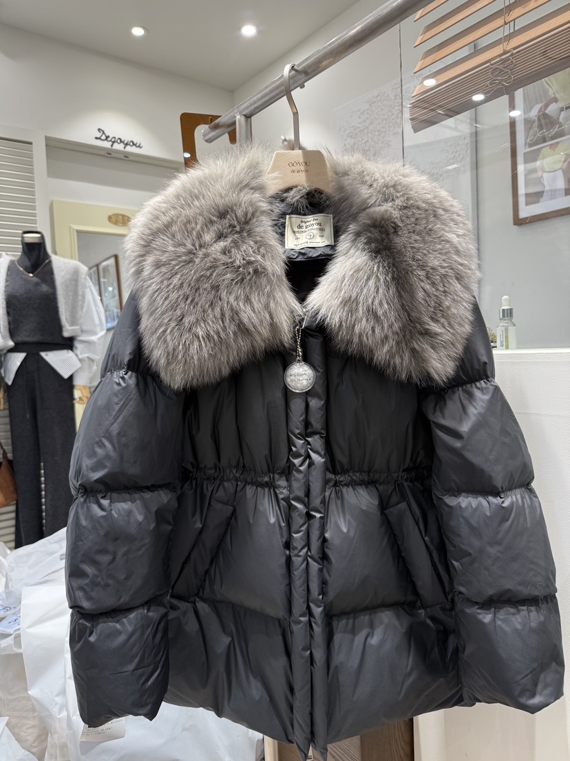 DE GO YOU韓國代購㊣女士新款熱賣推薦25秋冬真品短款羽絨服DE GO YOU短款羽絨服