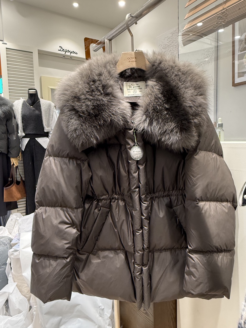 DE GO YOU韓國代購㊣女士新款熱賣推薦25秋冬真品短款羽絨服DE GO YOU短款羽絨服