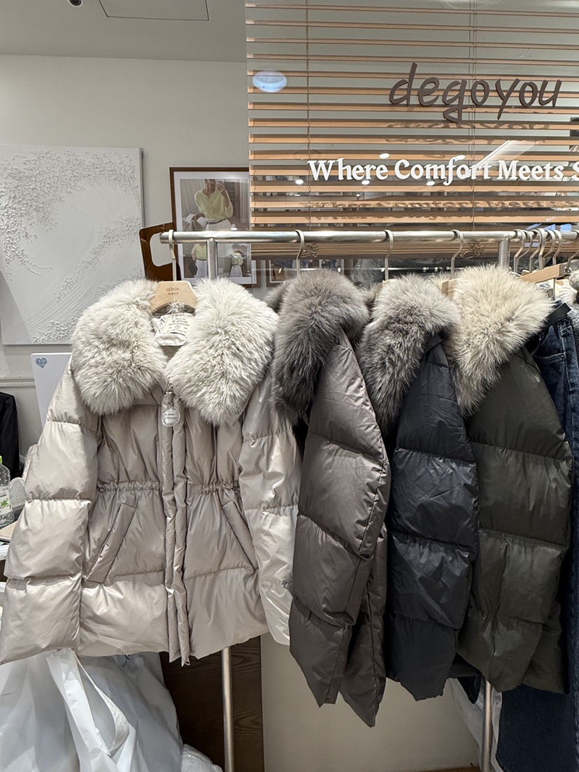 DE GO YOU韓國代購㊣女士新款熱賣推薦25秋冬真品短款羽絨服DE GO YOU短款羽絨服