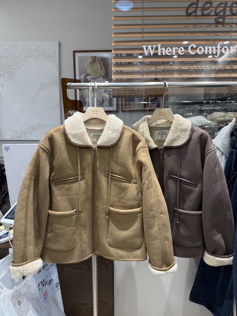 DE GO YOU東大門㊣直郵女士新款職業推薦25秋冬夾克可愛的DE GO YOU夾克