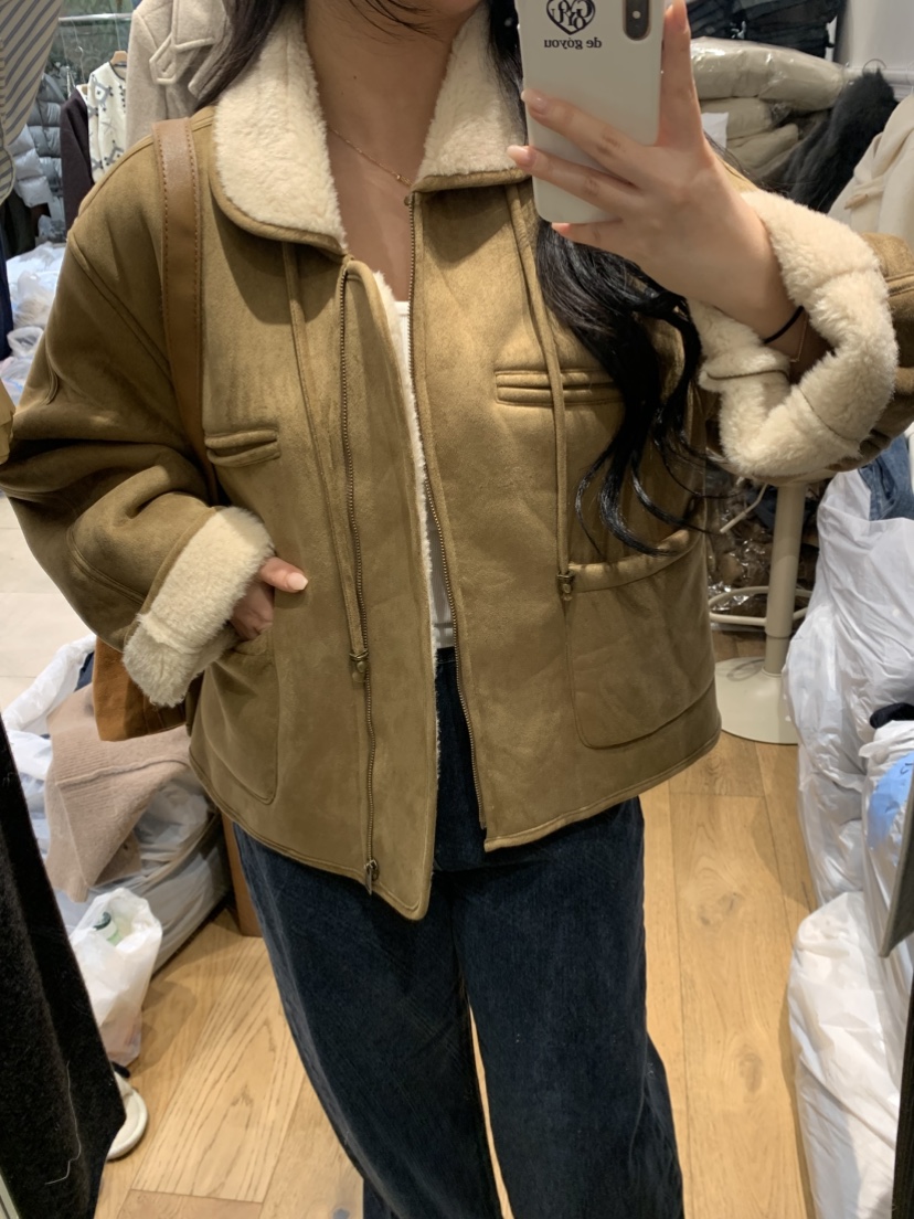 DE GO YOU東大門㊣直郵女士新款職業推薦25秋冬夾克可愛的DE GO YOU夾克