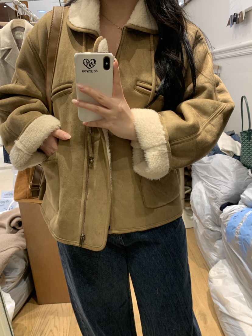 DE GO YOU東大門㊣直郵女士新款職業推薦25秋冬夾克可愛的DE GO YOU夾克