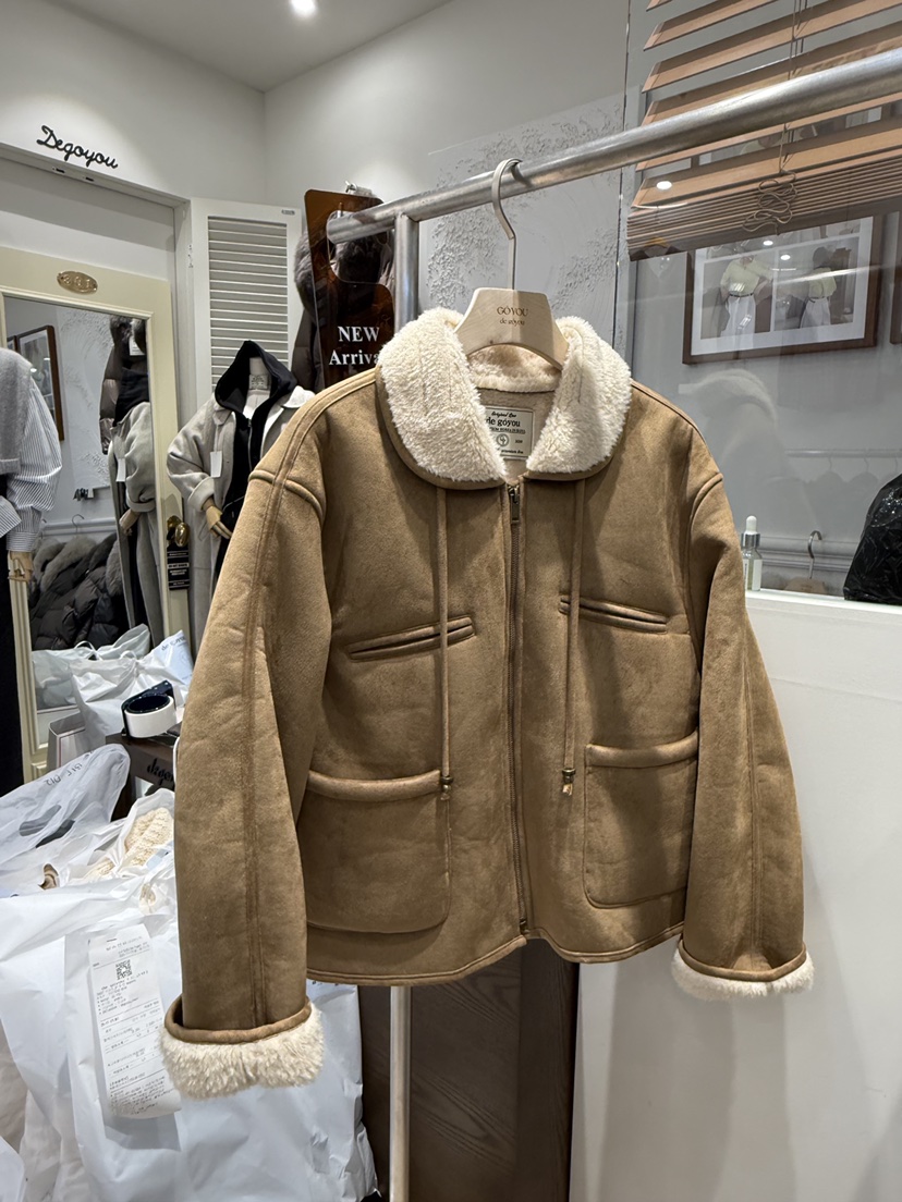 DE GO YOU東大門㊣直郵女士新款職業推薦25秋冬夾克可愛的DE GO YOU夾克圖色1