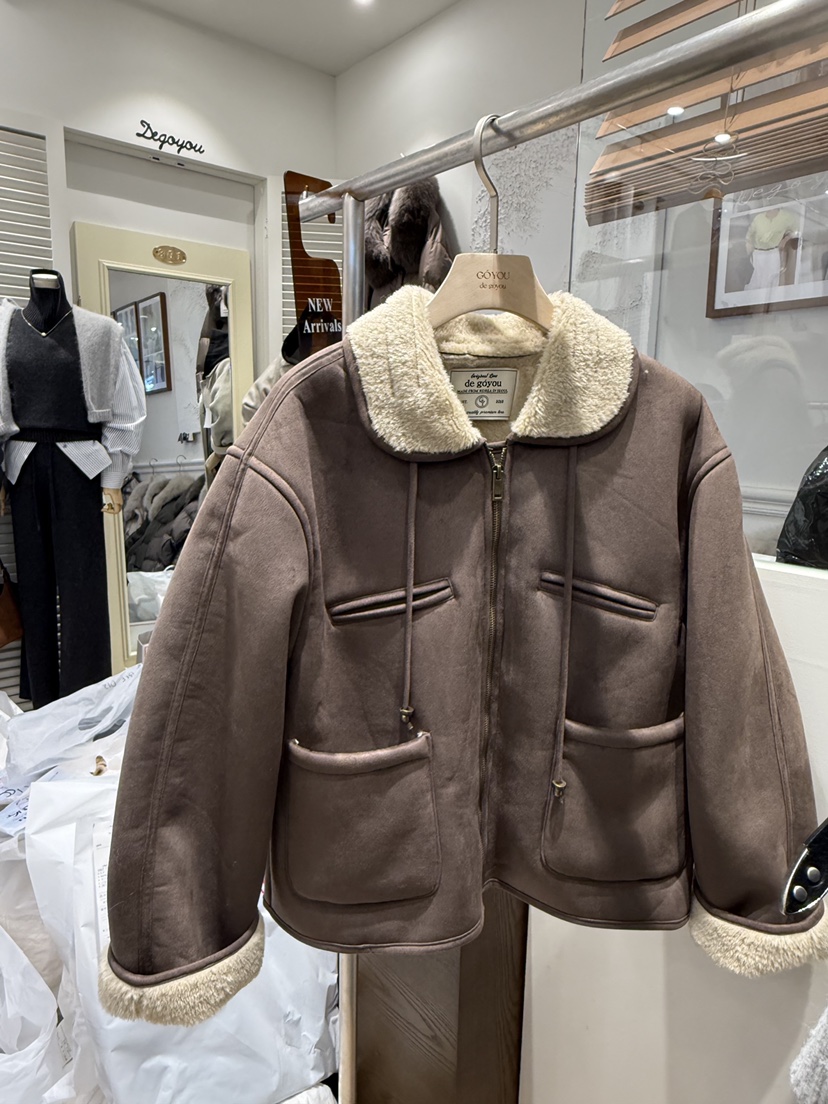 DE GO YOU東大門㊣直郵女士新款職業推薦25秋冬夾克可愛的DE GO YOU夾克圖色2