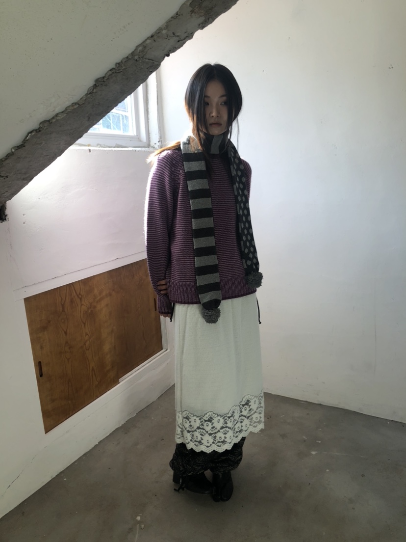 FLASH東大門㊣代購女士新品職業25秋冬人氣熱賣真品長裙蕾絲FLASH長裙