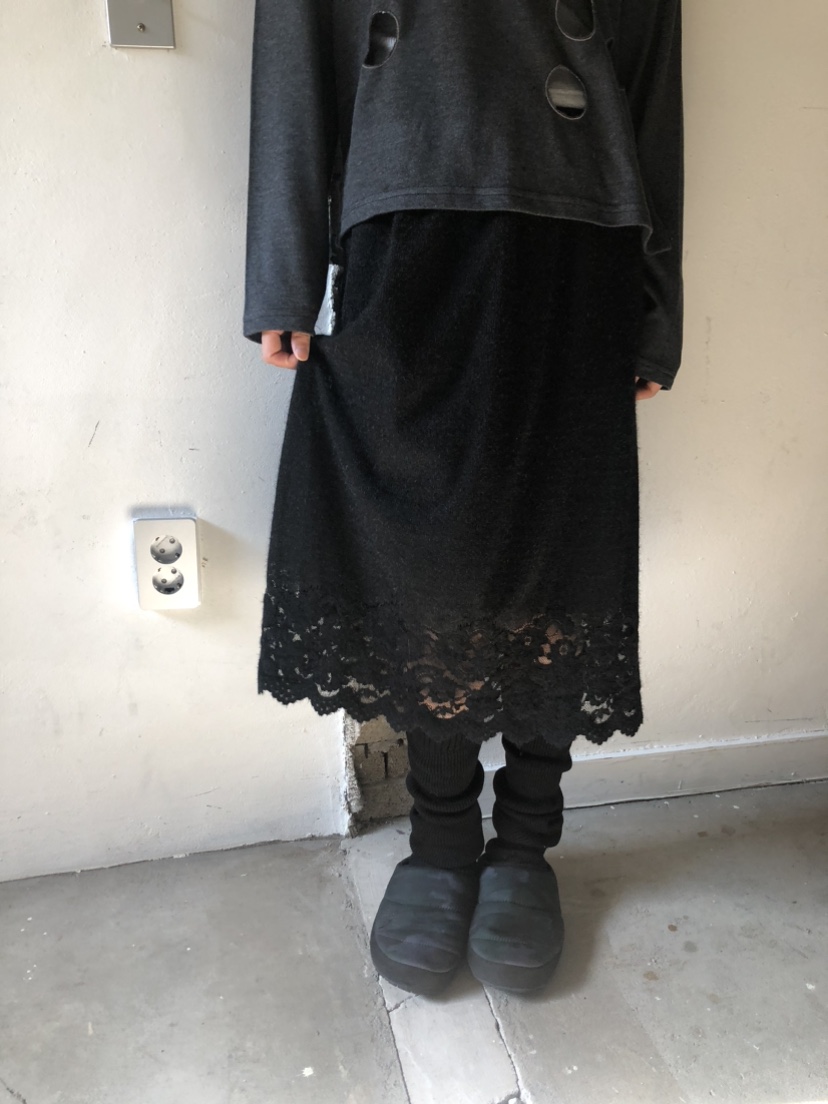 FLASH東大門㊣代購女士新品職業25秋冬人氣熱賣真品長裙蕾絲FLASH長裙