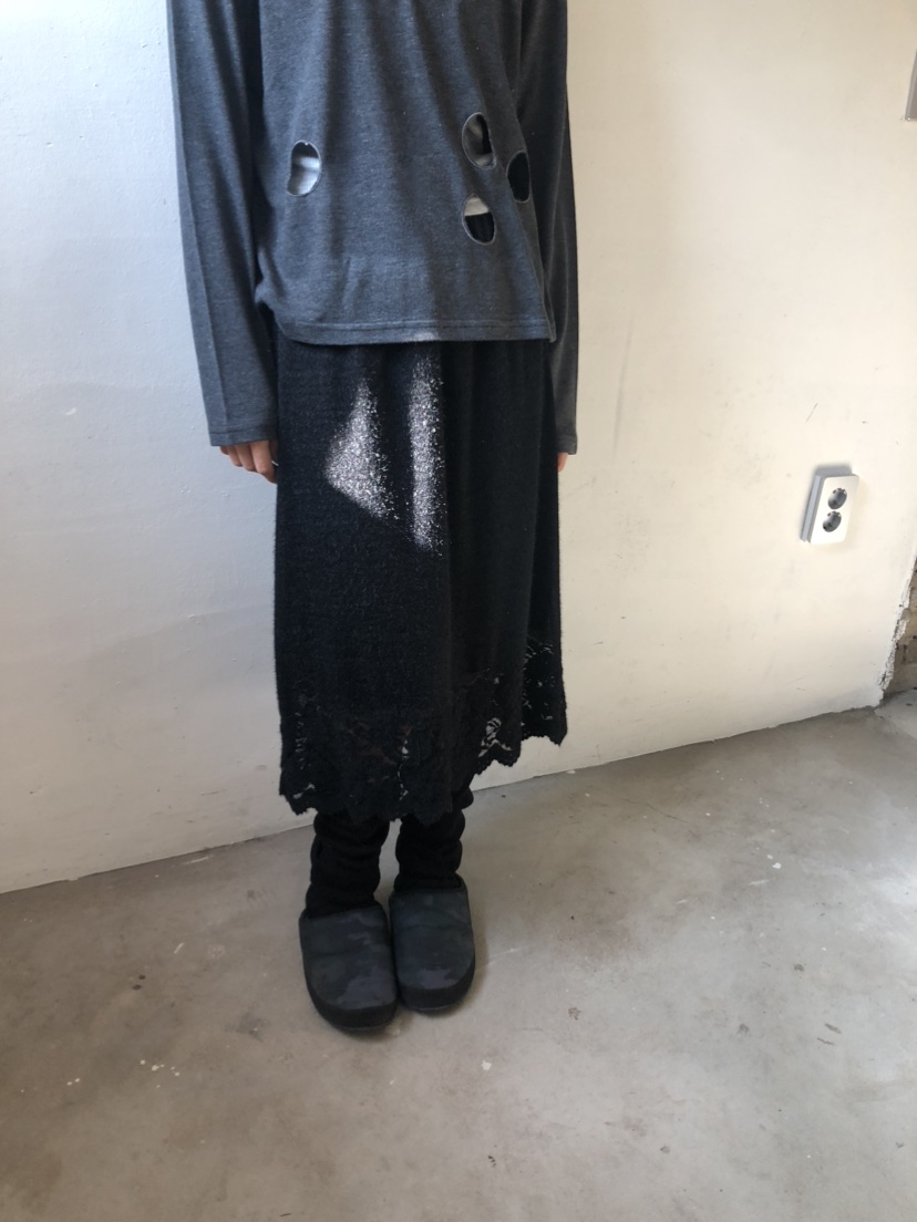 FLASH東大門㊣代購女士新品職業25秋冬人氣熱賣真品長裙蕾絲FLASH長裙