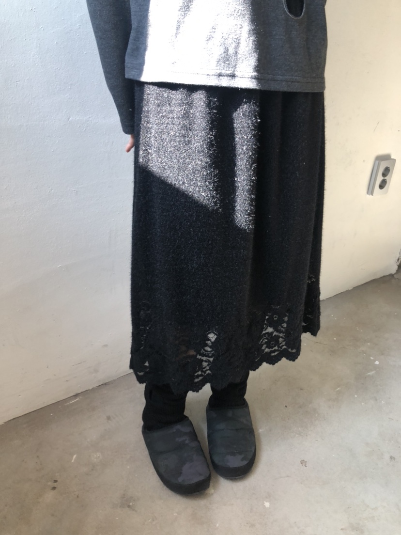 FLASH東大門㊣代購女士新品職業25秋冬人氣熱賣真品長裙蕾絲FLASH長裙圖色2