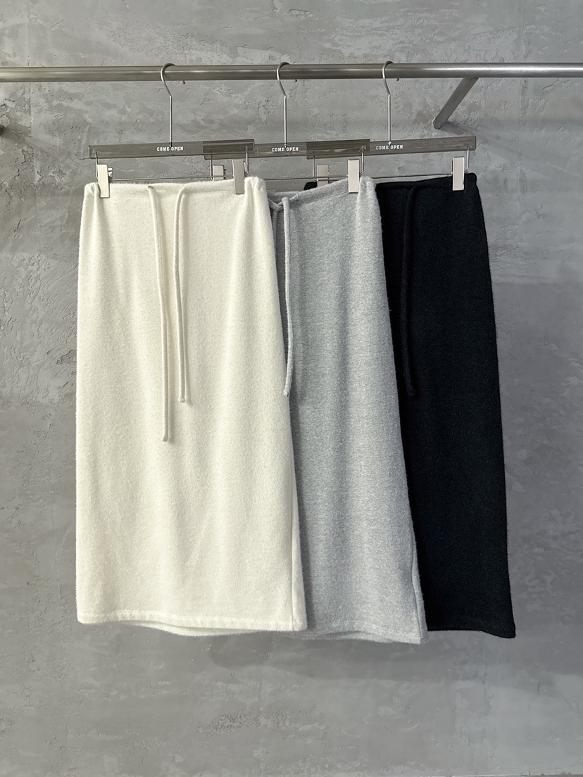 COME OPEN韓國直郵㊣女士新款職業時尚真品推薦長裙馬海毛COMP-(COME OPEN)長裙