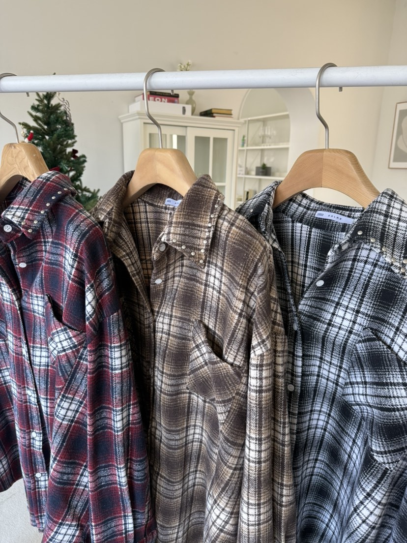 SOLAR東大門㊣直郵女裝新品人氣真品職業休閑襯衫蕾絲衫格子SOLAR襯衫/蕾絲衫