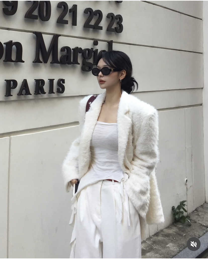 SOUIT韓國代購㊣女士新品職業人氣休閑時尚推薦短款大衣含腰帶SOUIT by mabel-L短款大衣