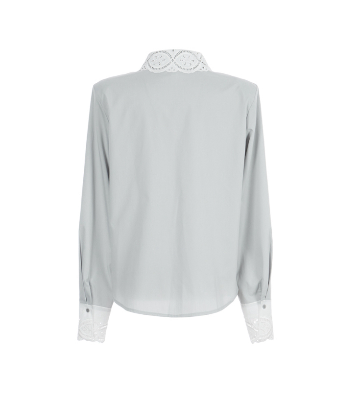 TANIA東大門㊣實拍女裝新款25秋冬人氣休閑時尚推薦襯衫蕾絲衫TANIA襯衫/蕾絲衫