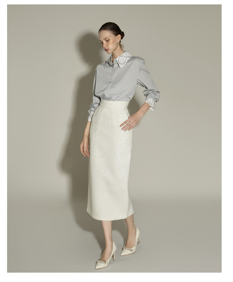 TANIA東大門㊣實拍女裝新款25秋冬人氣休閑時尚推薦襯衫蕾絲衫TANIA襯衫/蕾絲衫