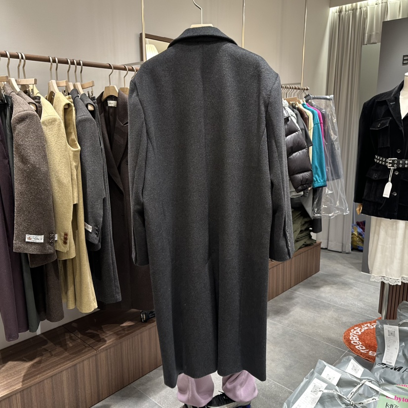BABYTOUCH東大門㊣實拍女裝新品職業休閑時尚中長款大衣羊毛BABYTOUCH中長款大衣