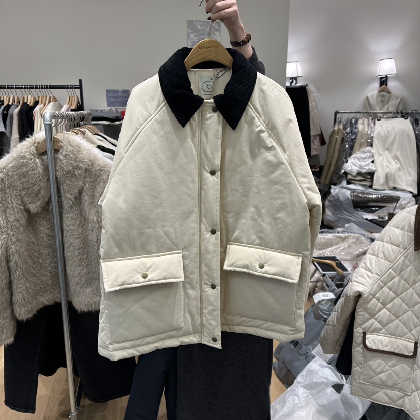 M.G.N東大門㊣直郵女士新品真品休閑職業25秋冬短款棉服填充MAGNET短款棉服圖色1