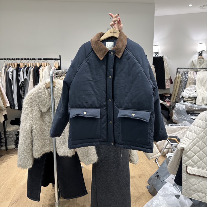 M.G.N東大門㊣直郵女士新品真品休閑職業25秋冬短款棉服填充MAGNET短款棉服圖色2