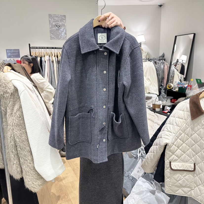 M.G.N韓國直郵㊣女裝新品時尚推薦職業熱賣真品休閑夾克羊毛MAGNET夾克圖色2