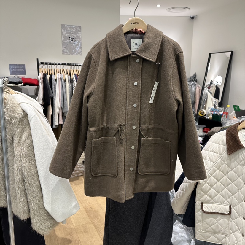 M.G.N韓國直郵㊣女裝新品時尚推薦職業熱賣真品休閑夾克羊毛MAGNET夾克圖色3