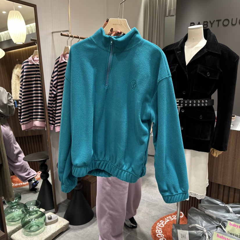 BABYTOUCH東大門㊣實拍女士新款休閑推薦人氣熱賣職業衛衣抓絨BABYTOUCH衛衣圖色2