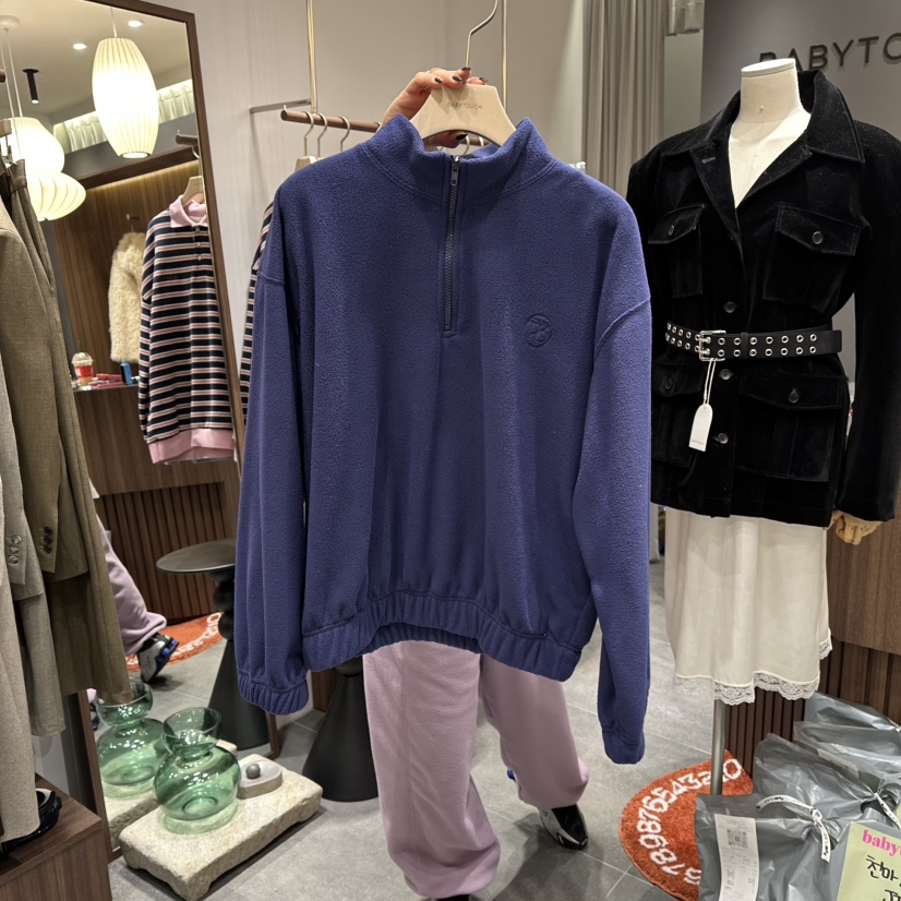 BABYTOUCH東大門㊣實拍女士新款休閑推薦人氣熱賣職業衛衣抓絨BABYTOUCH衛衣圖色3