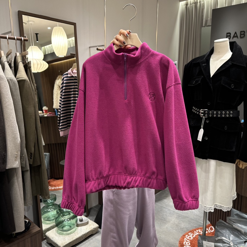 BABYTOUCH東大門㊣實拍女士新款休閑推薦人氣熱賣職業衛衣抓絨BABYTOUCH衛衣圖色4