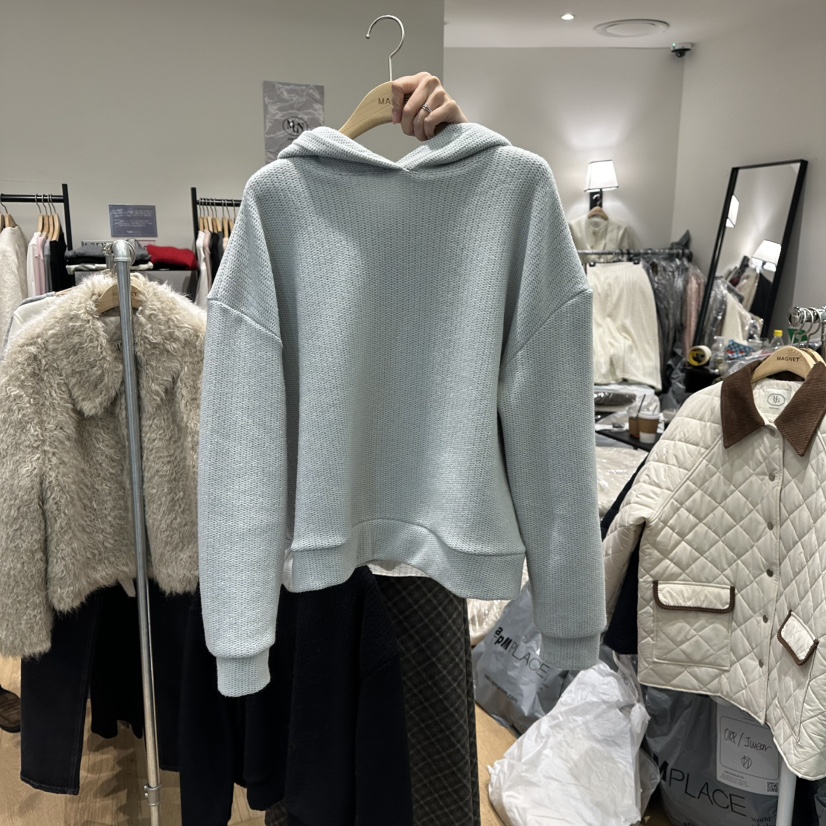 M.G.N韓國直郵㊣女士新品熱賣休閑人氣真品衛衣連帽衫羊毛MAGNET衛衣圖色2