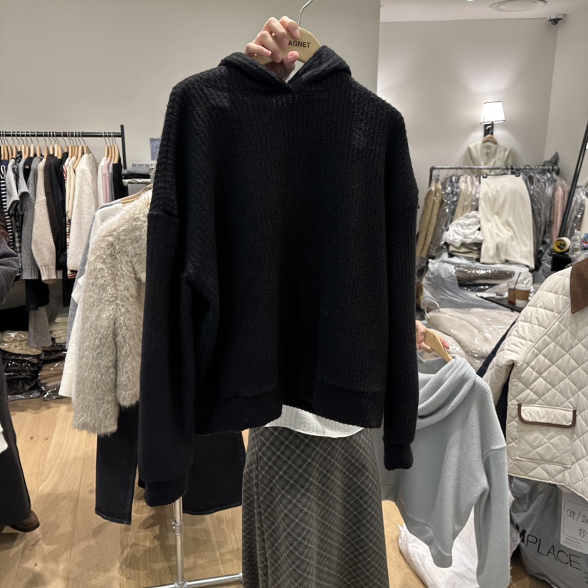 M.G.N韓國直郵㊣女士新品熱賣休閑人氣真品衛衣連帽衫羊毛MAGNET衛衣圖色3