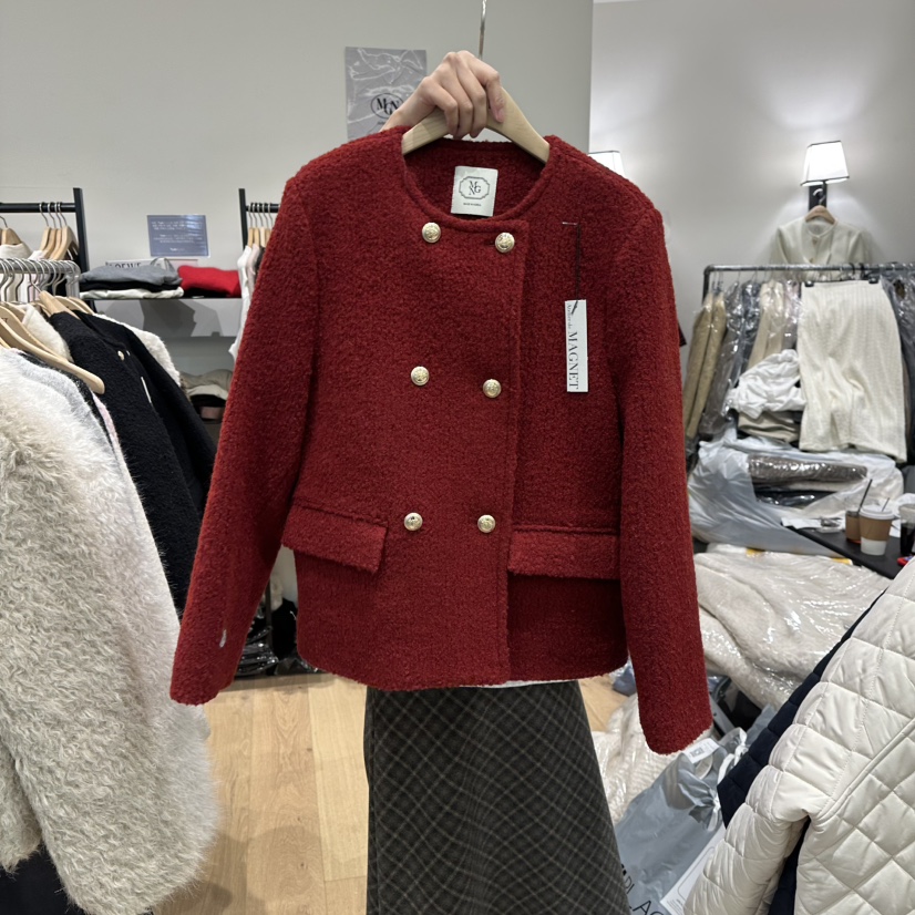 M.G.N韓國直郵㊣女士新款職業推薦時尚真品25秋冬夾克羊毛MAGNET夾克圖色2