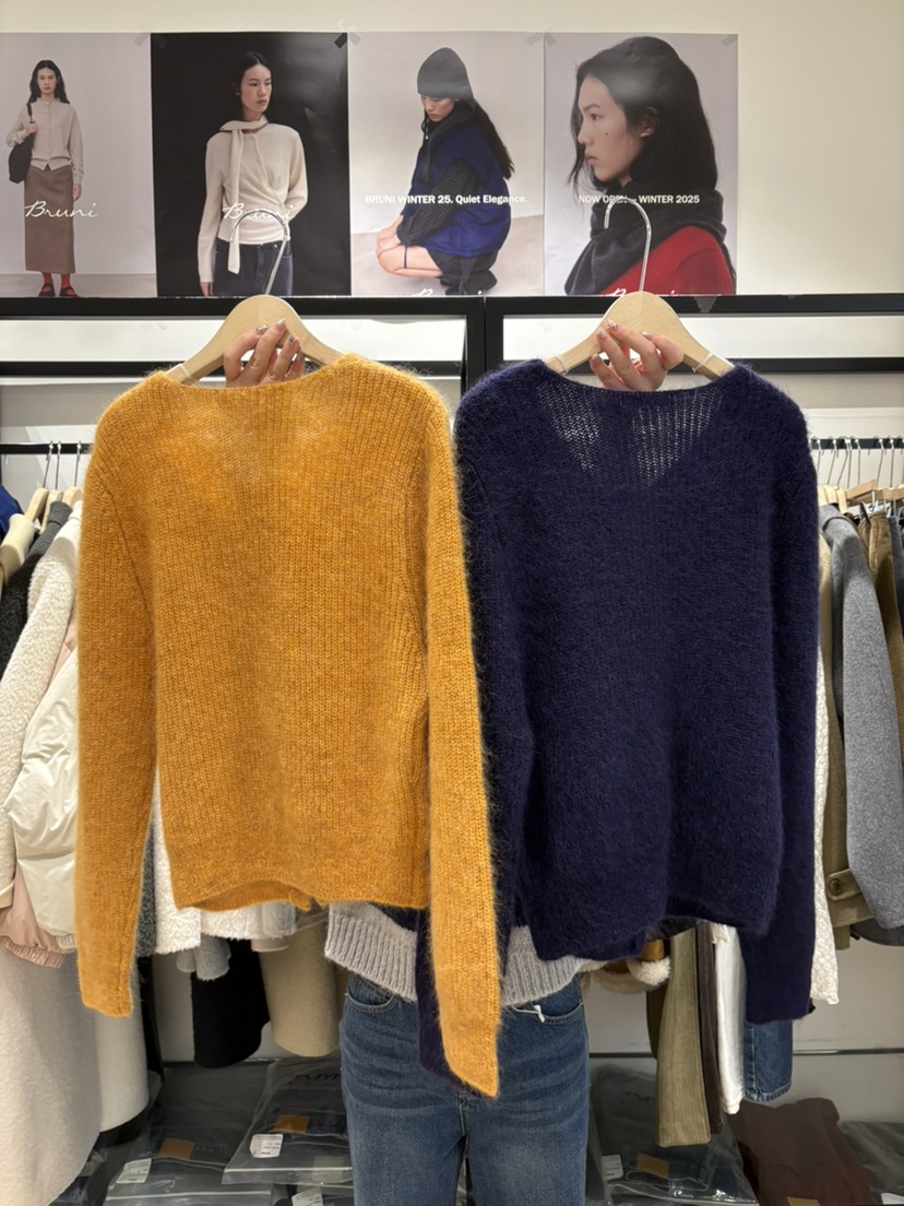 BRUNI/RICOTTA韓國代購㊣女裝新款人氣職業真品25秋冬針織衫BRUNI/RICOTTA針織衫