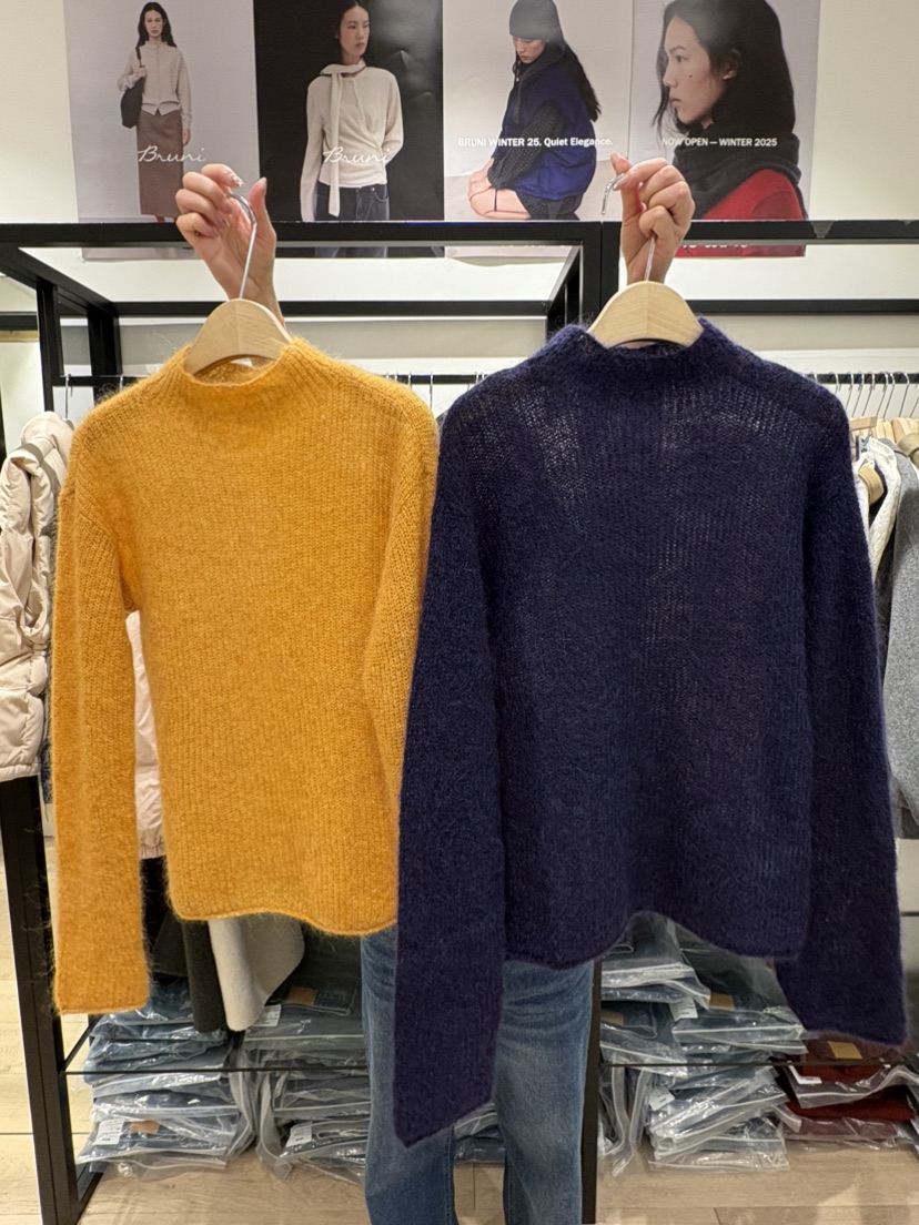 BRUNI/RICOTTA韓國代購㊣女裝新款人氣職業真品25秋冬針織衫BRUNI/RICOTTA針織衫