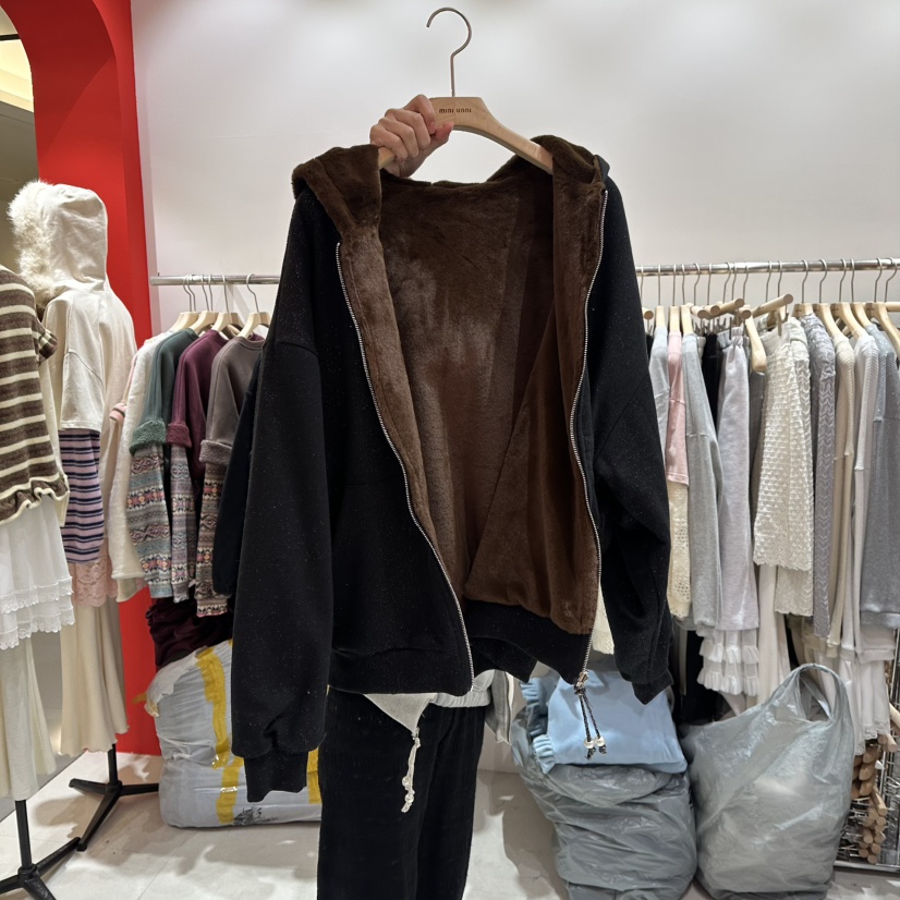 MINI UNNI東大門㊣代購女裝新款時尚職業推薦休閑衛衣里外穿MINI UNNI衛衣圖色2