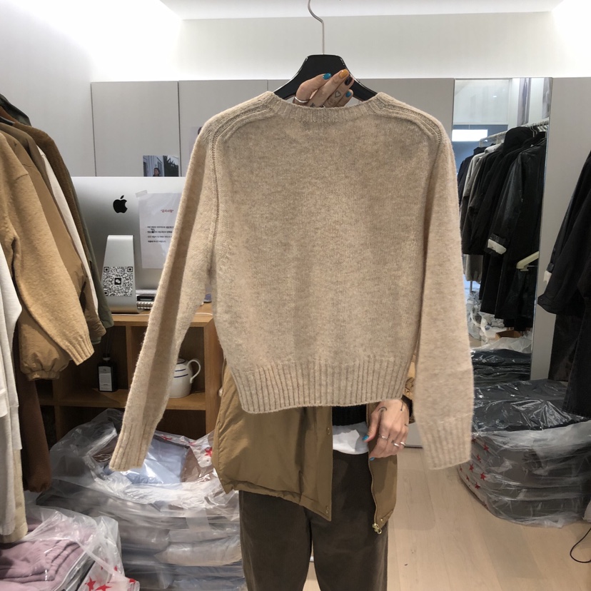 THE STARDUST韓國直郵㊣女裝新款人氣毛衣不含內搭圓領羅紋THE STARDUST毛衣