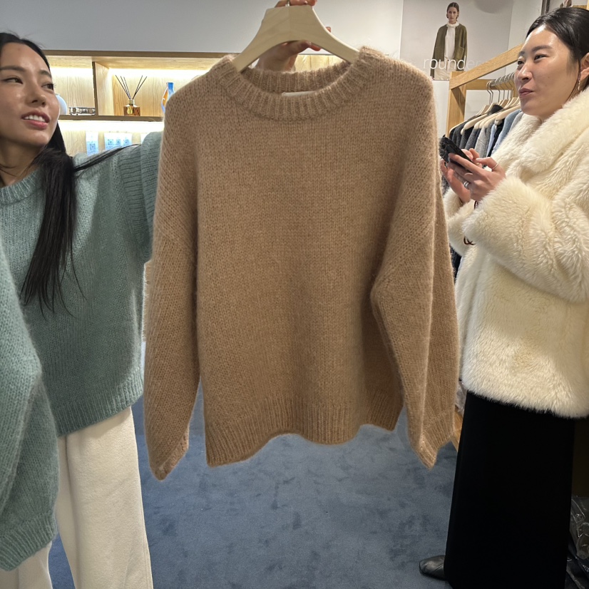 ROUNDER東大門㊣直郵女士新品推薦休閑熱賣時尚25秋冬人氣毛衣ROUNDER毛衣圖色3