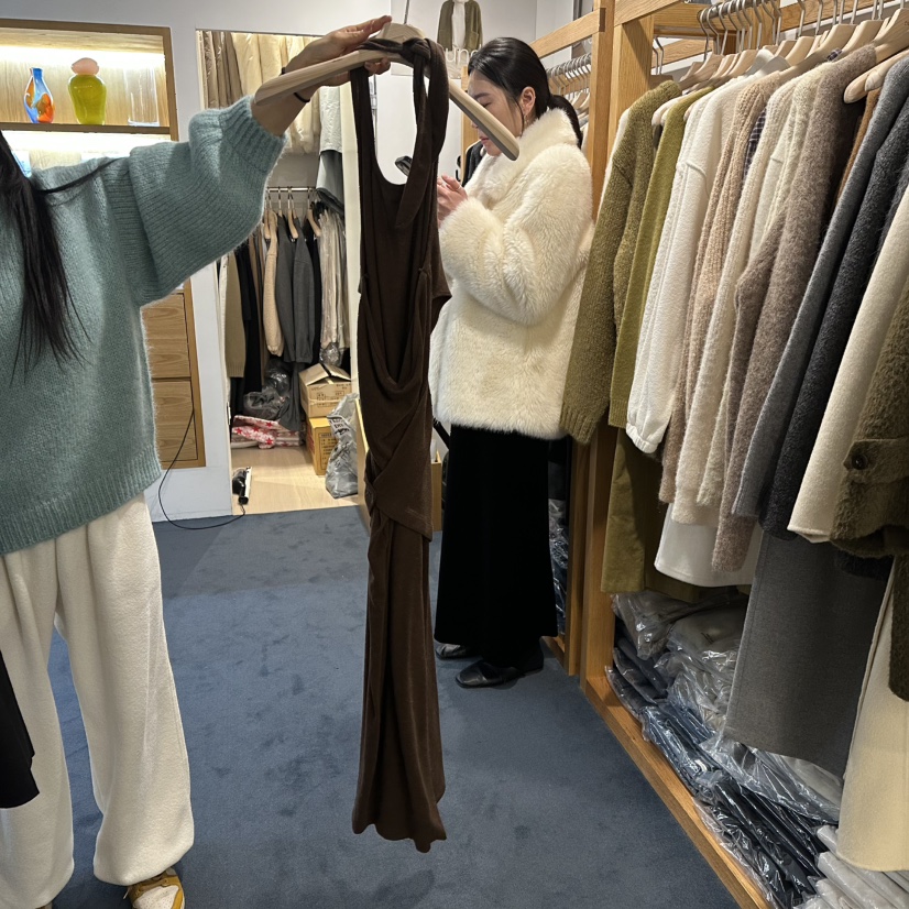 ROUNDER韓國直郵㊣女士新品25秋冬推薦真品時尚休閑職業連衣裙ROUNDER連衣裙