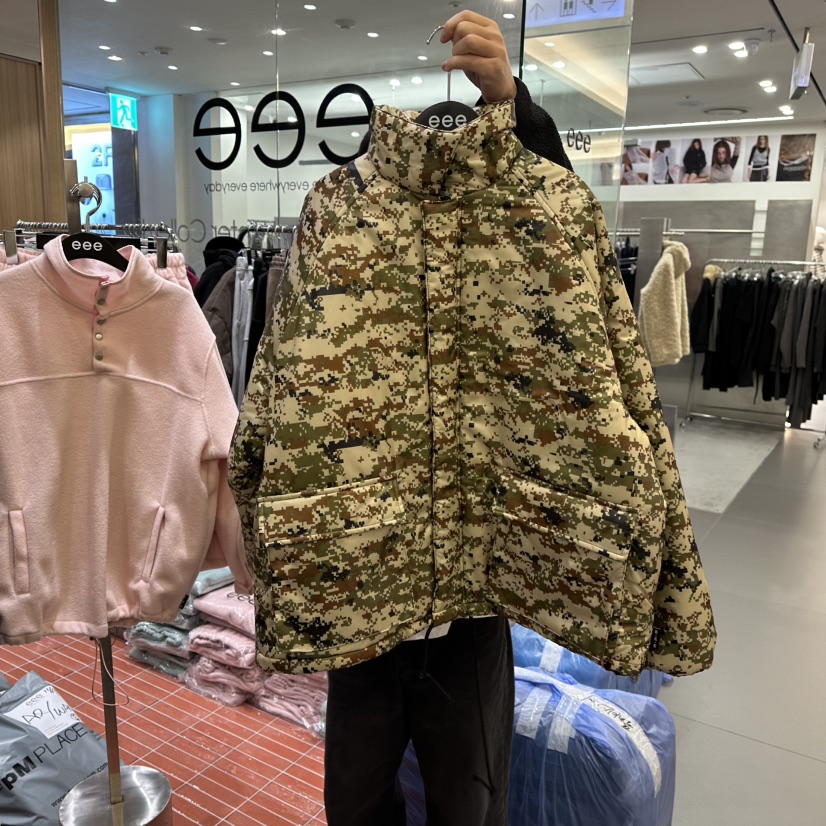 E/E/E東大門㊣代購女裝新品職業時尚人氣休閑真品夾克迷彩E/E/E夾克圖色1