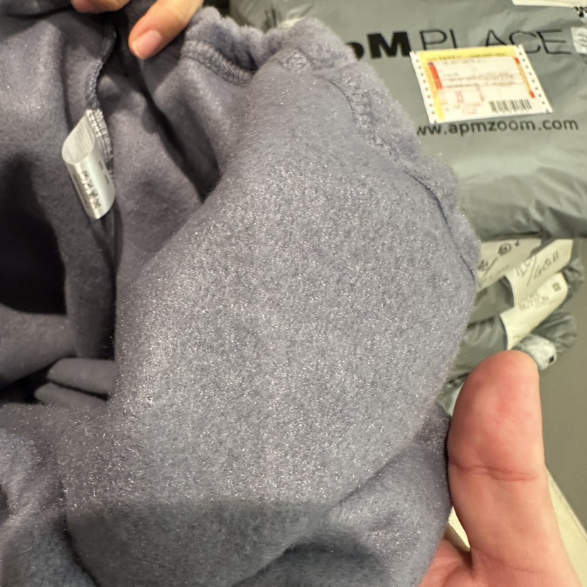 ANDMORE BUTTON東大門㊣代購女裝新品25秋冬推薦休閑衛衣抓絨ANDMORE BUTTON衛衣