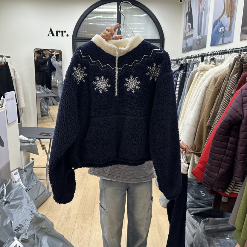 ARR東大門㊣直郵女士新款推薦休閑25秋冬人氣熱賣職業衛衣拉鏈ARR衛衣圖色2