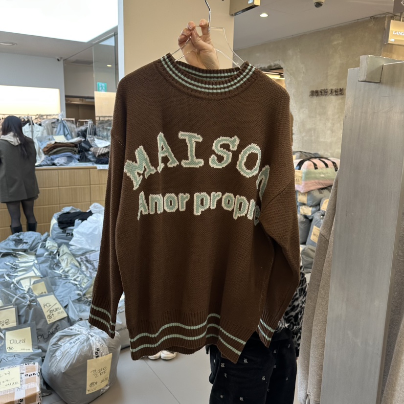 AMOUR東大門㊣直郵女裝新品時尚職業真品推薦休閑人氣熱賣毛衣AMOUR毛衣圖色3