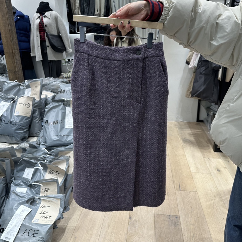 BRUNI/RICOTTA東大門㊣直郵女裝新款25秋冬真品職業時尚長裙BRUNI/RICOTTA長裙圖色1