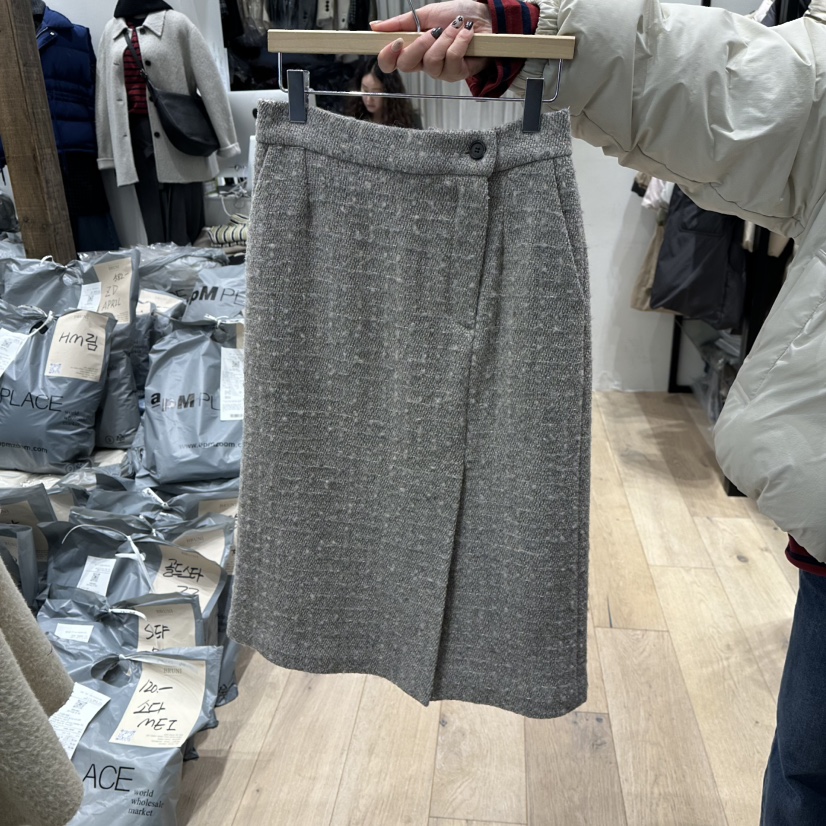 BRUNI/RICOTTA東大門㊣直郵女裝新款25秋冬真品職業時尚長裙BRUNI/RICOTTA長裙圖色2