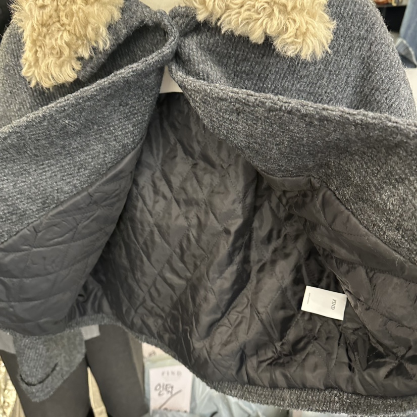 FIND-P東大門㊣實拍女裝新品推薦職業真品人氣短款大衣毛皮FIND-P短款大衣