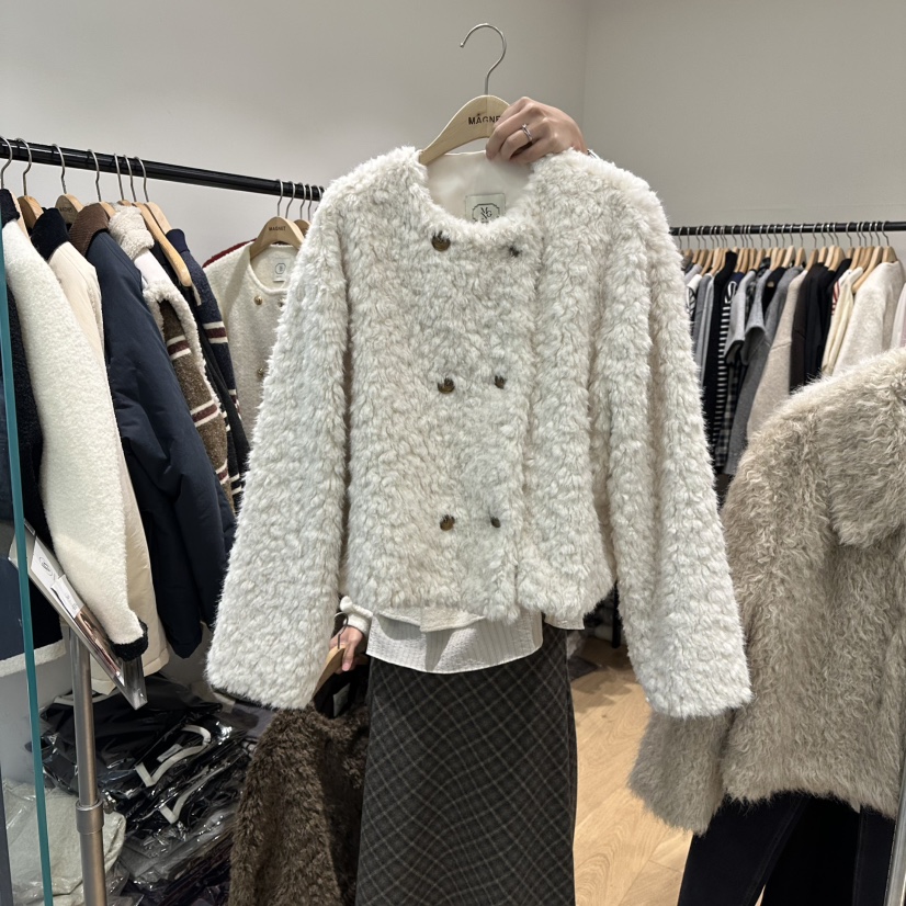 M.G.N韓國直郵㊣女士新品時尚人氣真品熱賣25秋冬短款大衣MAGNET短款大衣圖色1