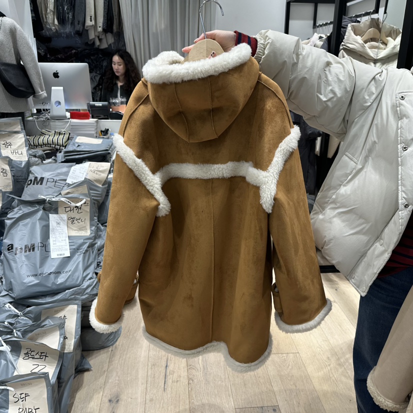 BRUNI/RICOTTA東大門㊣代購女裝新款休閑25秋冬中長款大衣BRUNI/RICOTTA中長款大衣