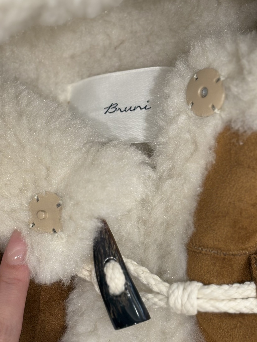 BRUNI/RICOTTA東大門㊣代購女裝新款休閑25秋冬中長款大衣BRUNI/RICOTTA中長款大衣