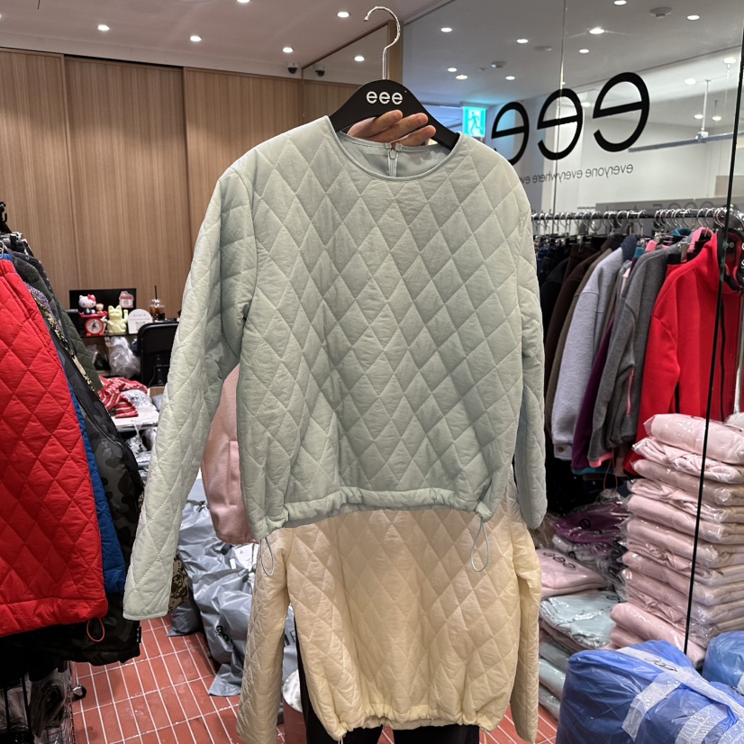 E/E/E東大門㊣代購女裝新品時尚職業推薦休閑熱賣真品衛衣E/E/E衛衣圖色2