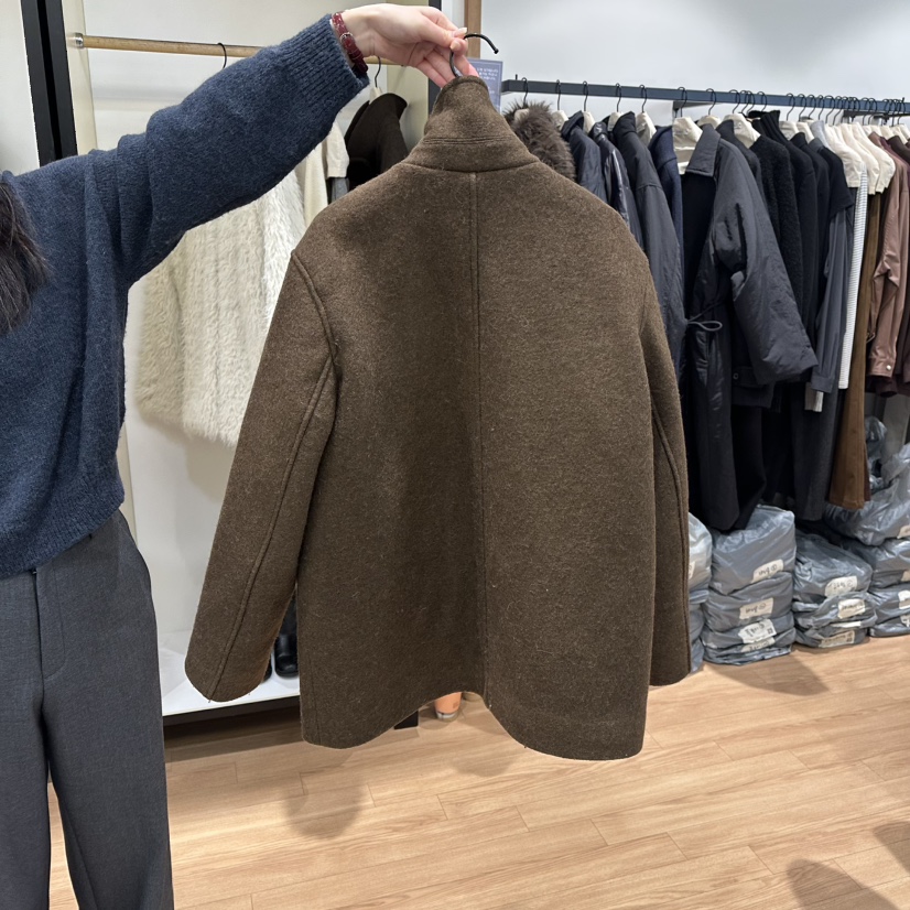 MUYBIEN東大門㊣直郵女士新品人氣25秋冬熱賣推薦中長款大衣MUYBIEN中長款大衣