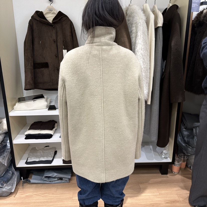 MUYBIEN東大門㊣直郵女士新品人氣25秋冬熱賣推薦中長款大衣MUYBIEN中長款大衣